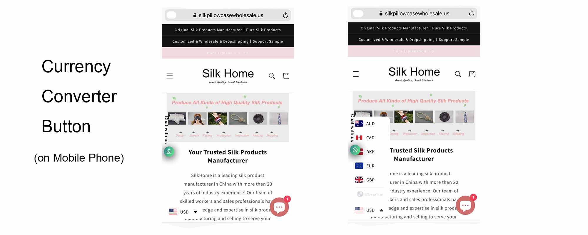 Currency Converter Button