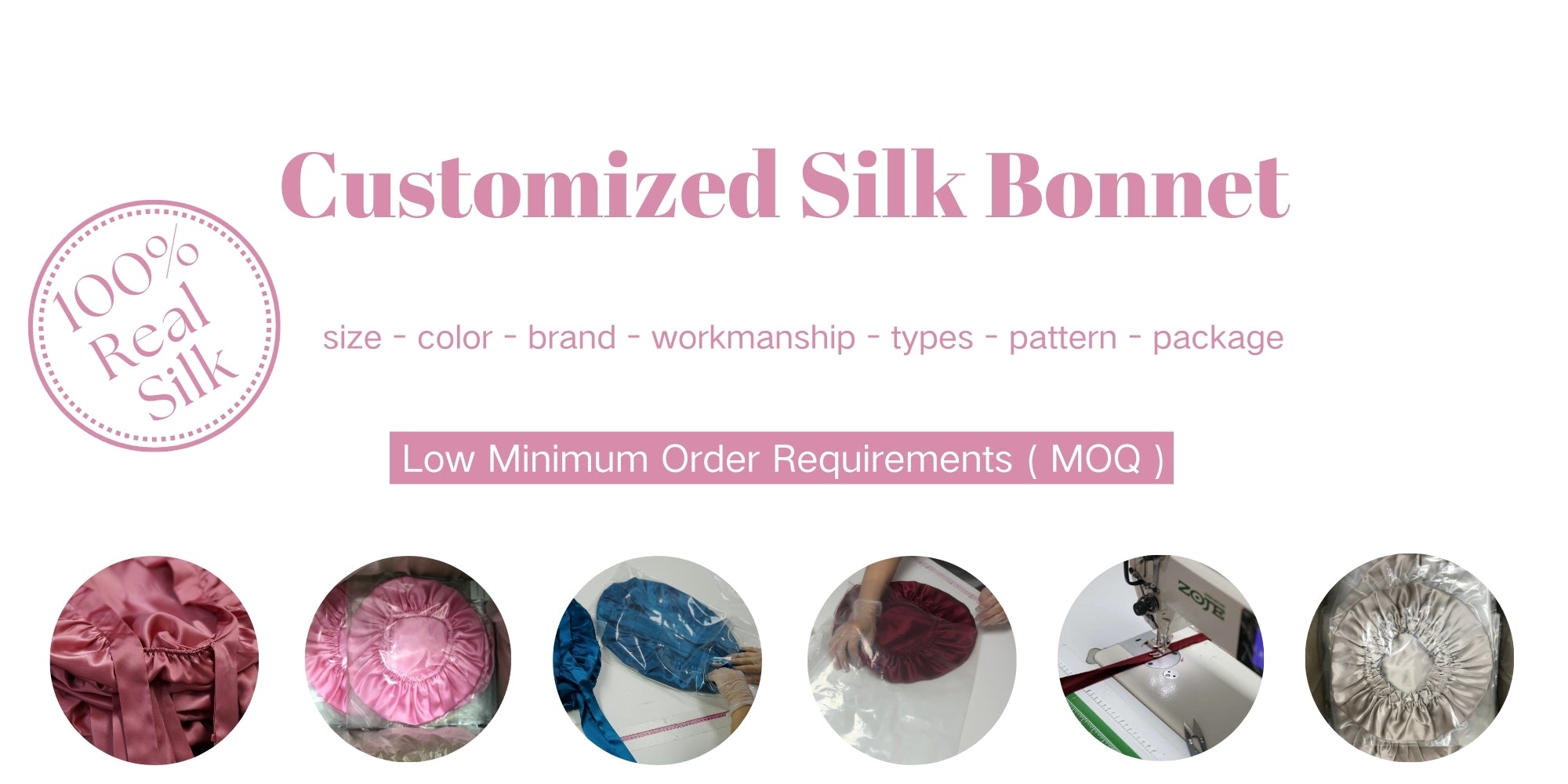 customized silk bonnet