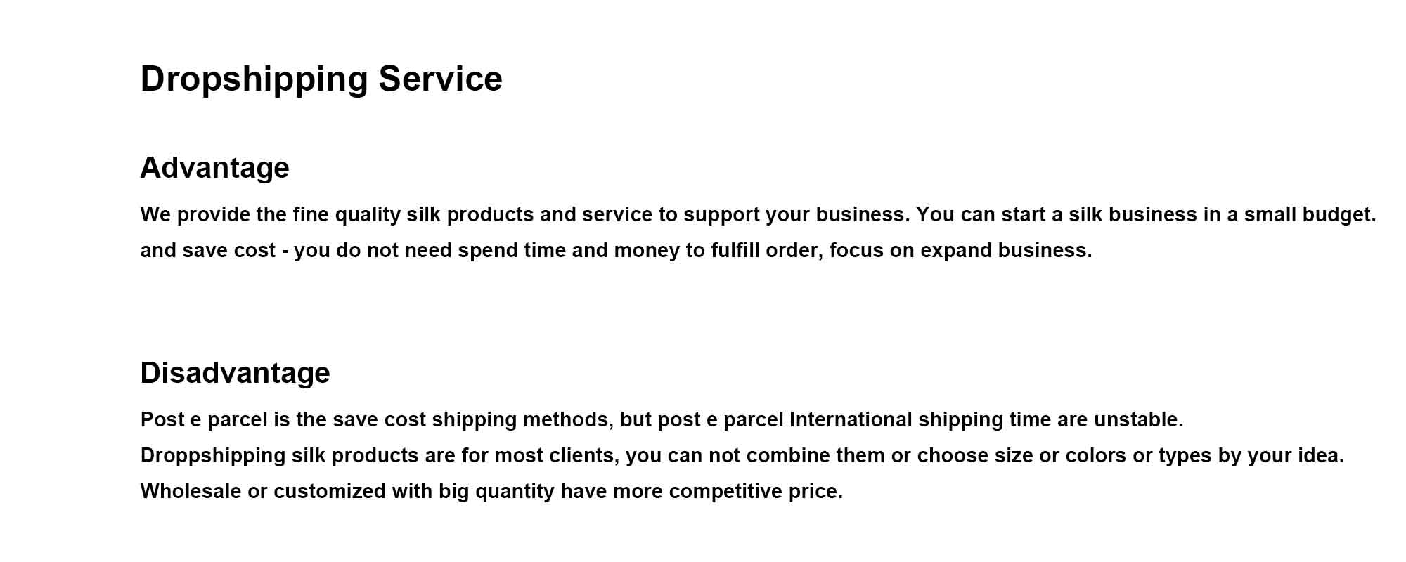 Dropshipping Service