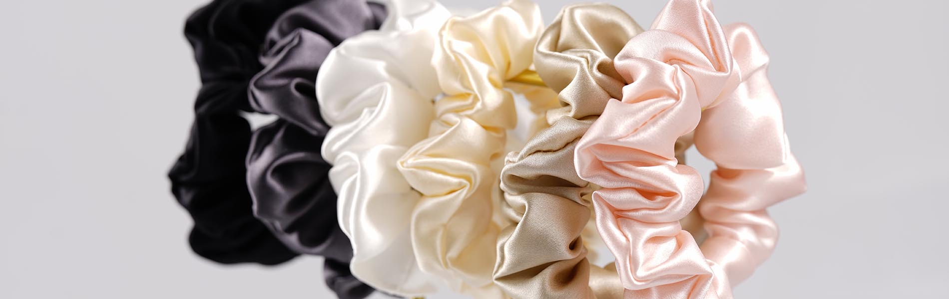 midi silk scrunchies