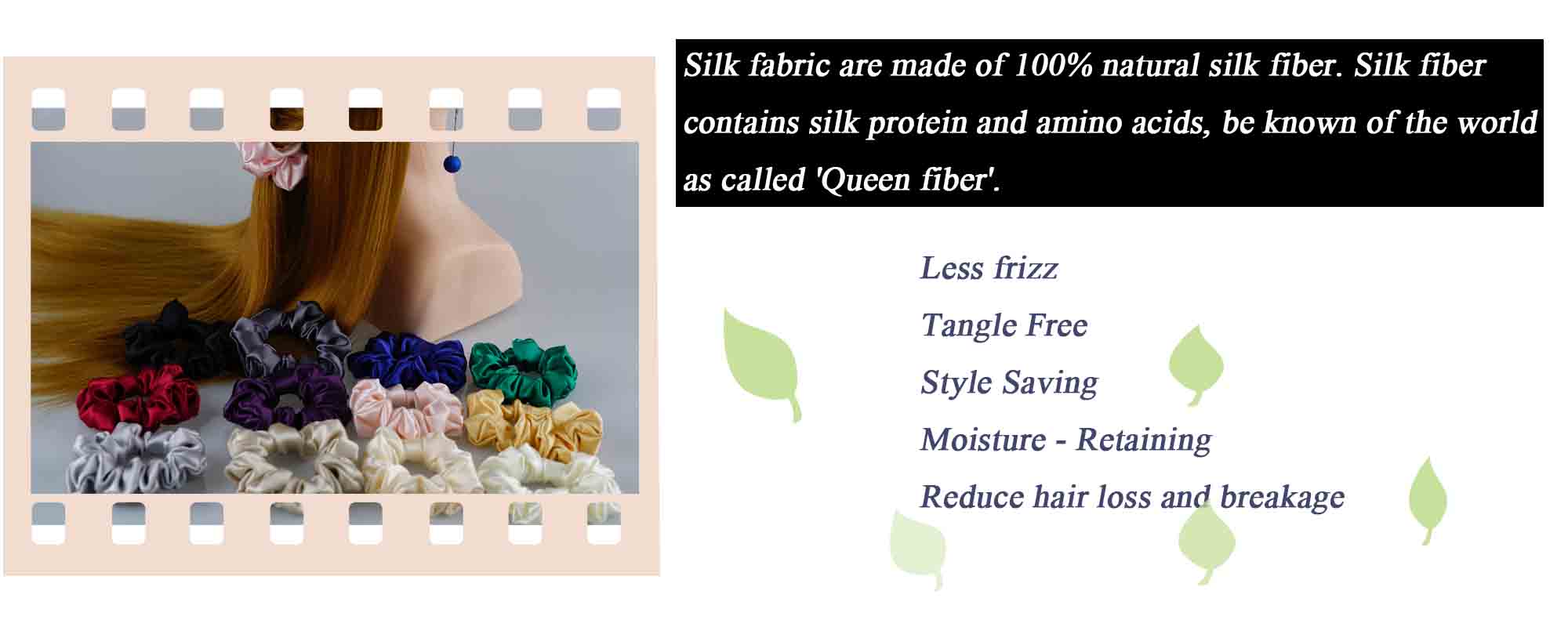 Midi silk scrunchies