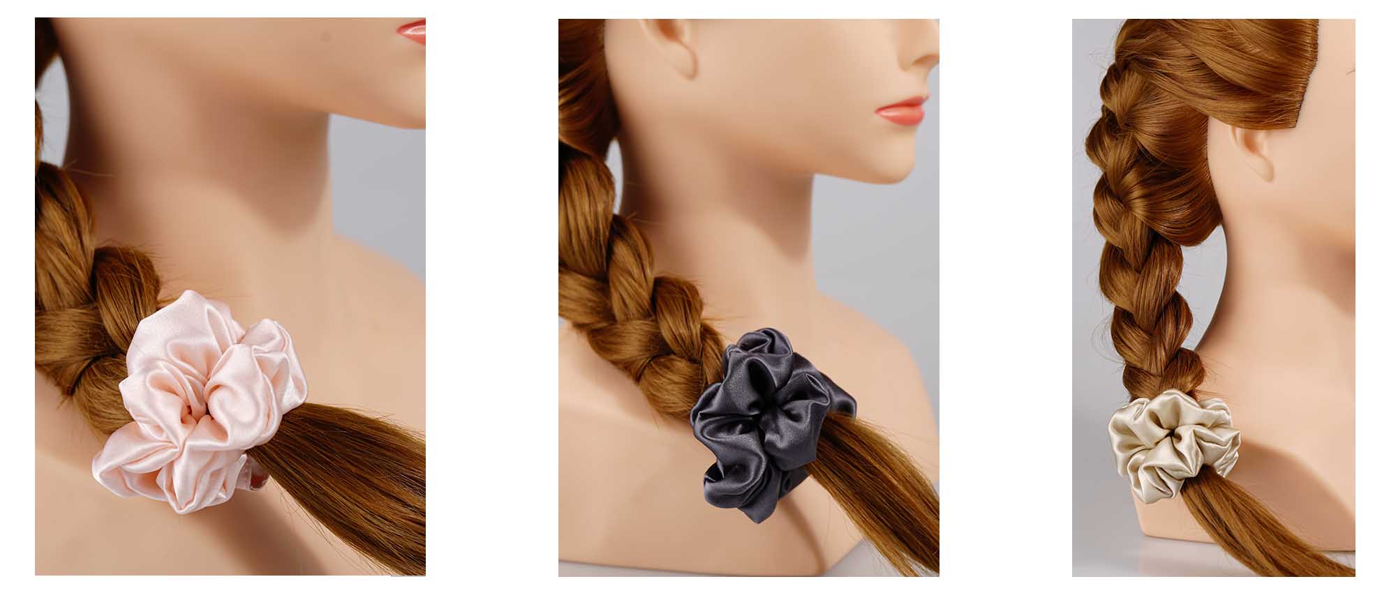 Midi silk scrunchies