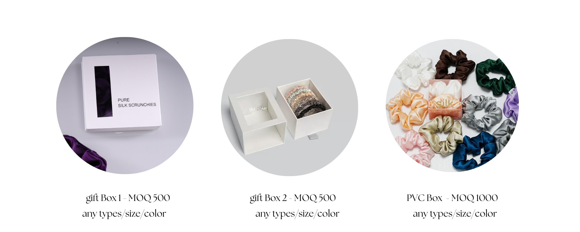 custom silk scrunchie wholesale