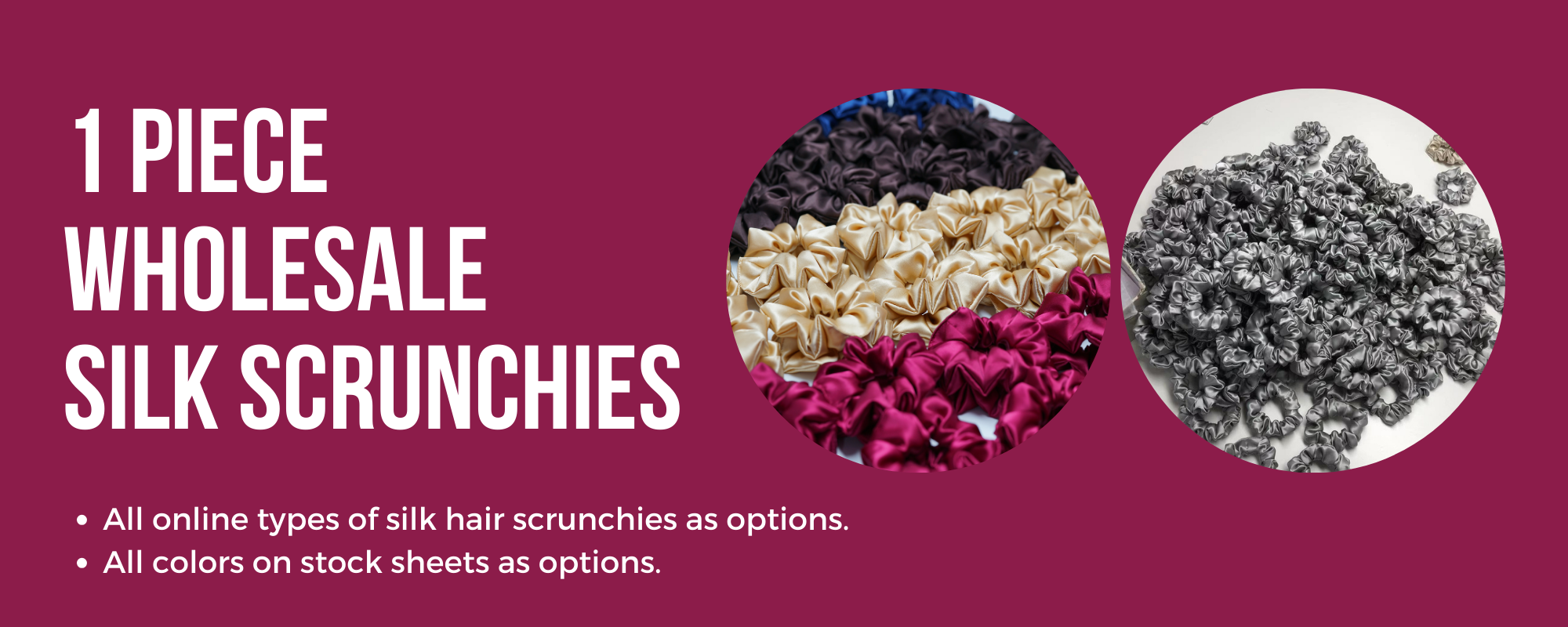 silk scrunchie manufacturer