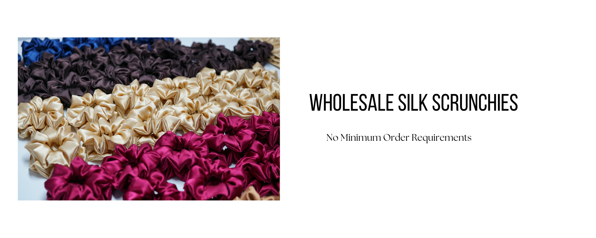 custom silk scrunchie wholesale