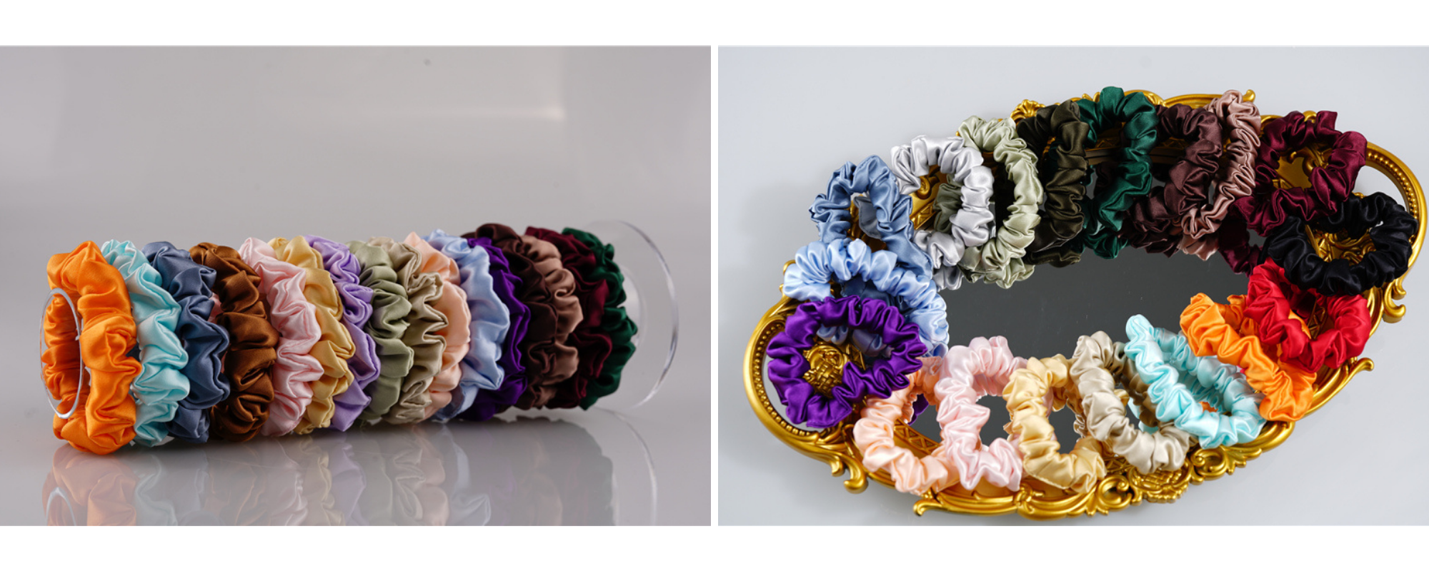 custom silk scrunchie wholesale