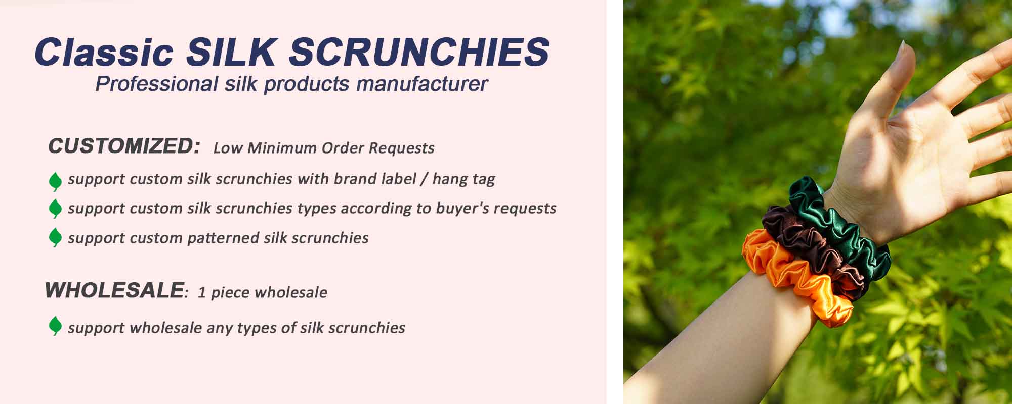 mulberry silk scrunchies