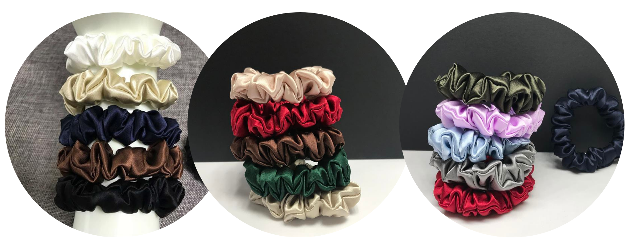 custom silk scrunchie wholesale