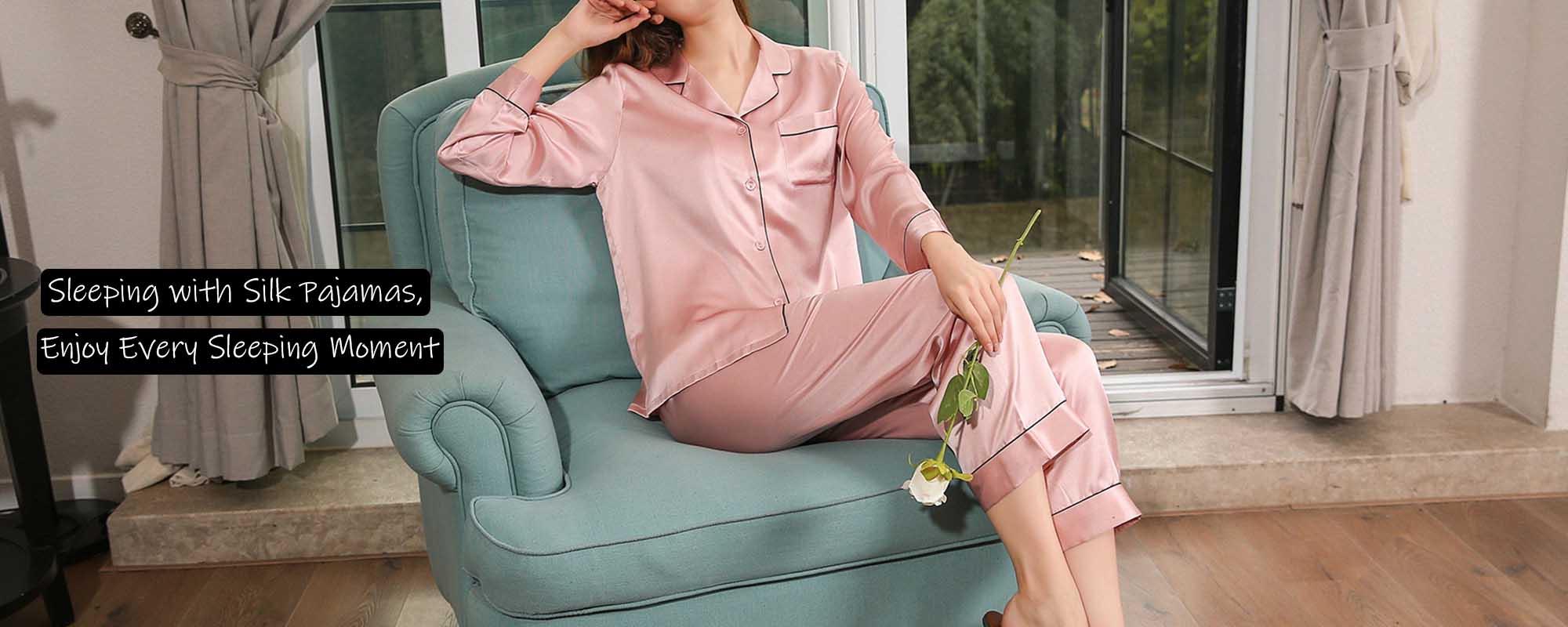 Long Silk Sleepwear 19 Momme - custom and wholesale