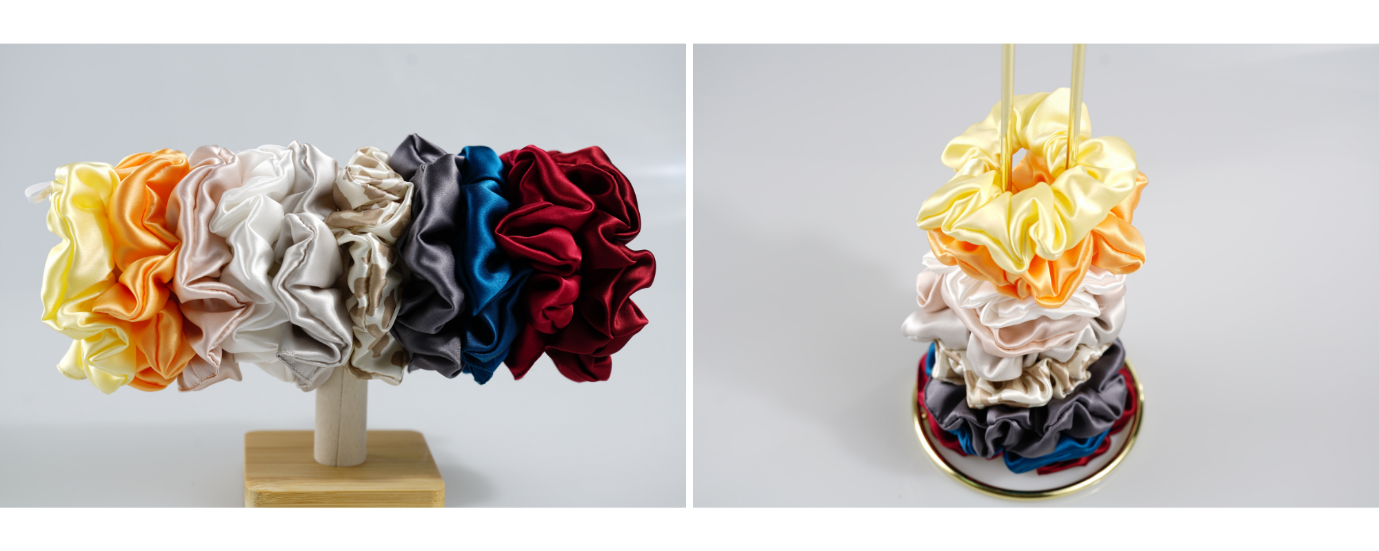 custom silk scrunchie wholesale
