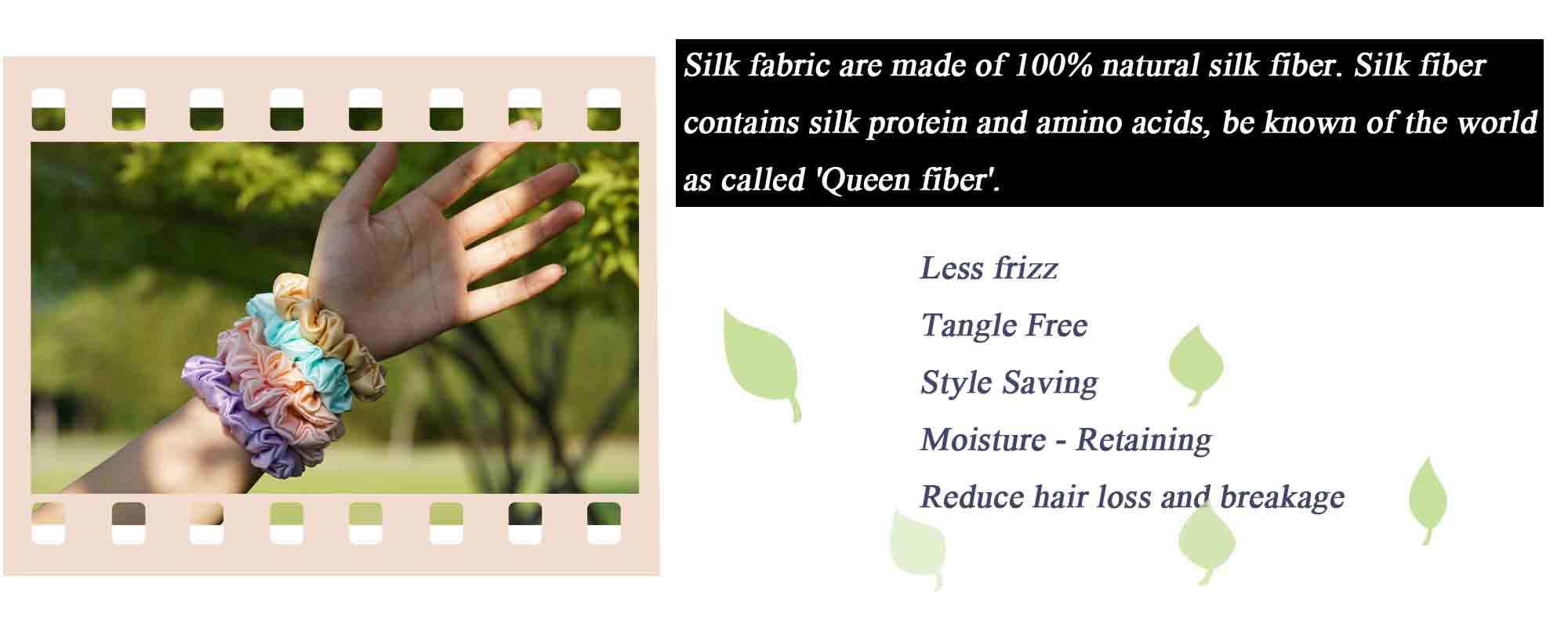 hair scrunchies silk