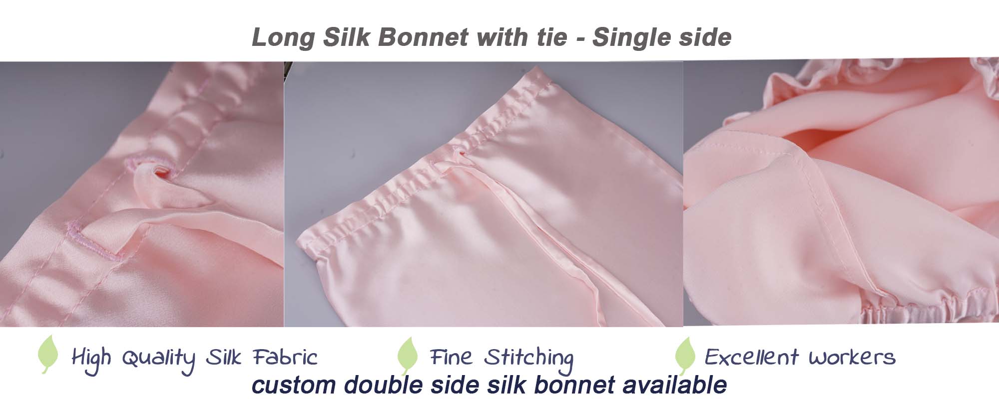 long silk hair bonnet