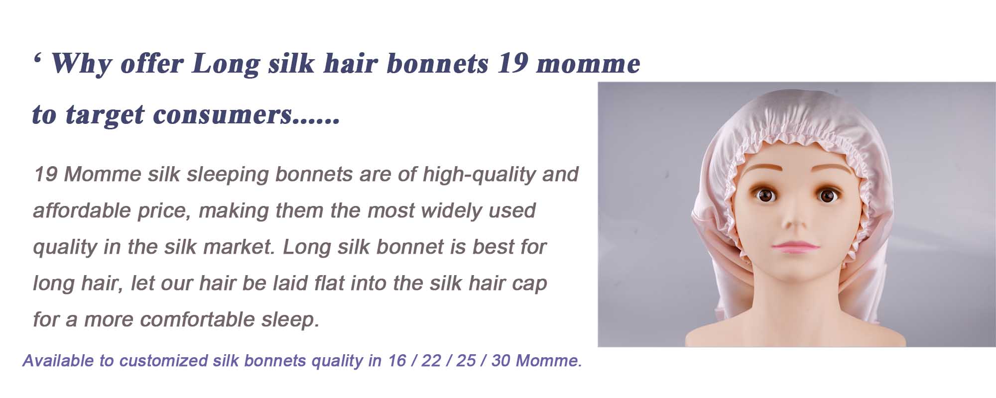 long silk sleep cap