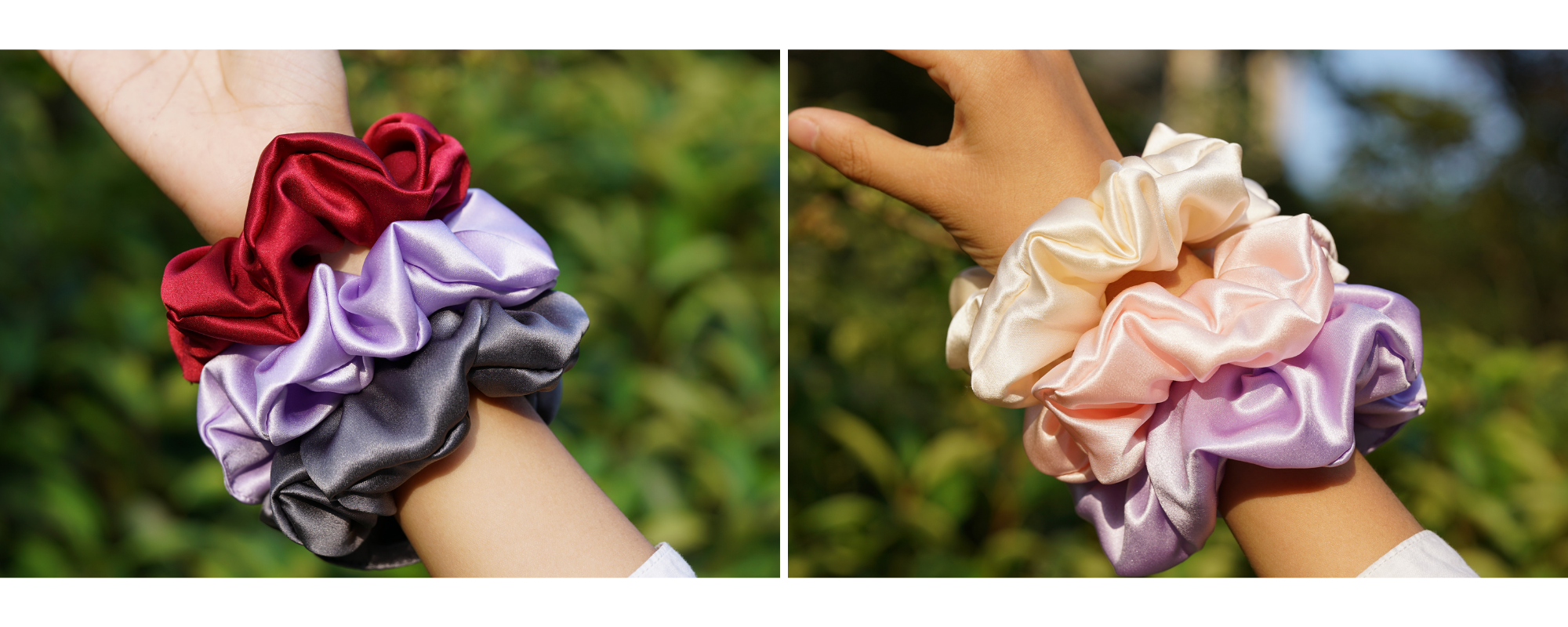 custom silk scrunchie wholesale