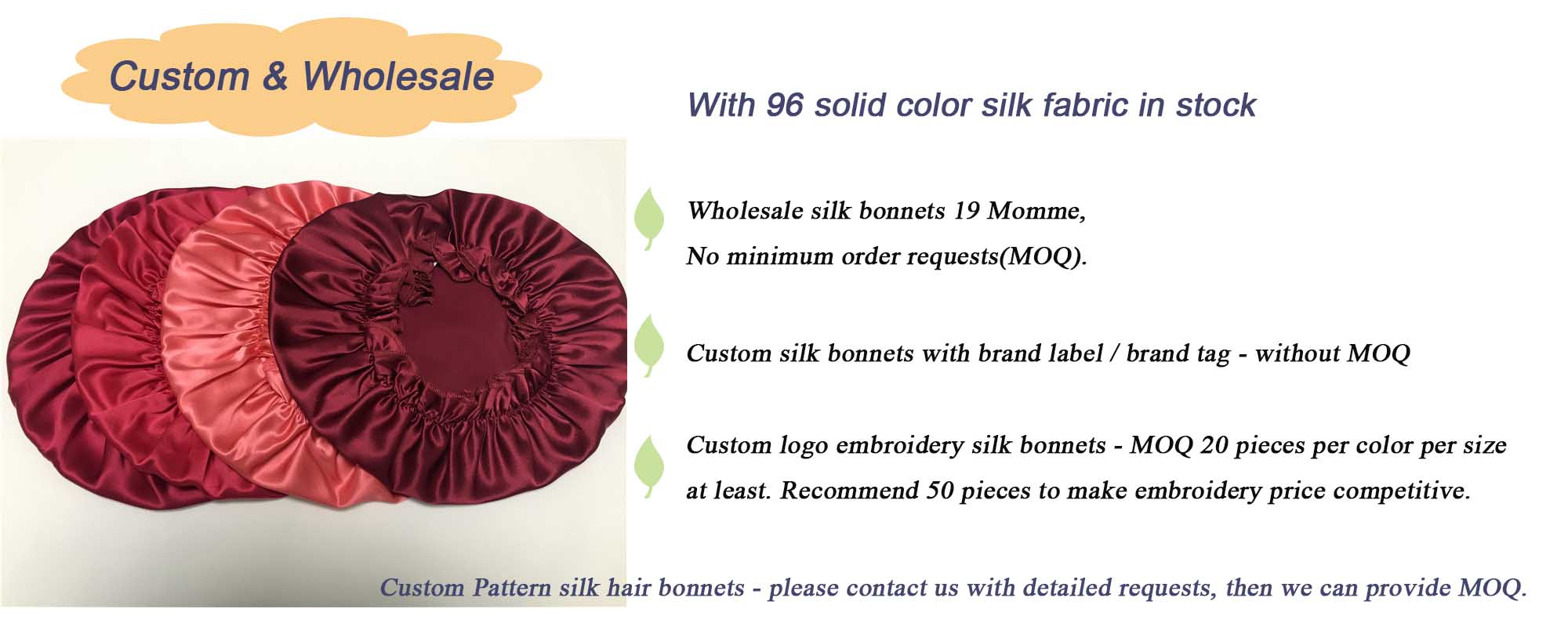 silk sleep bonnet