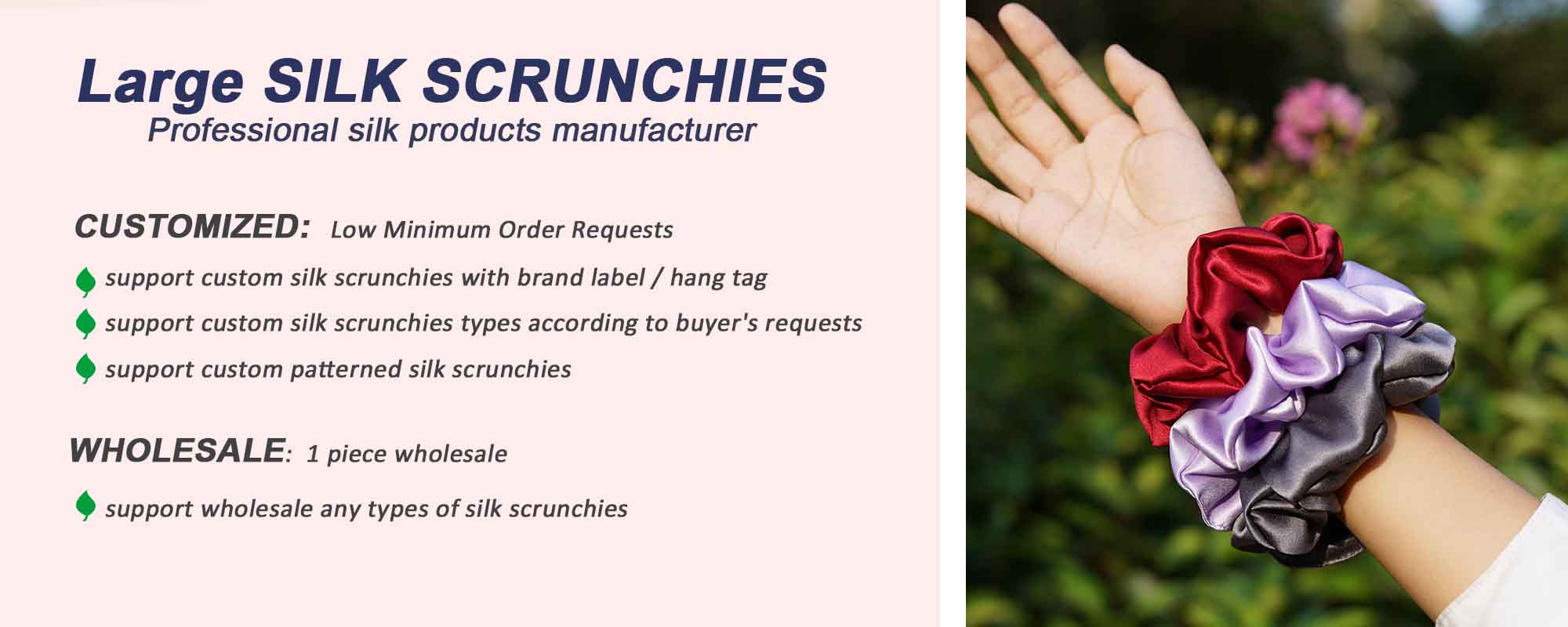 mulberry silk scrunchies