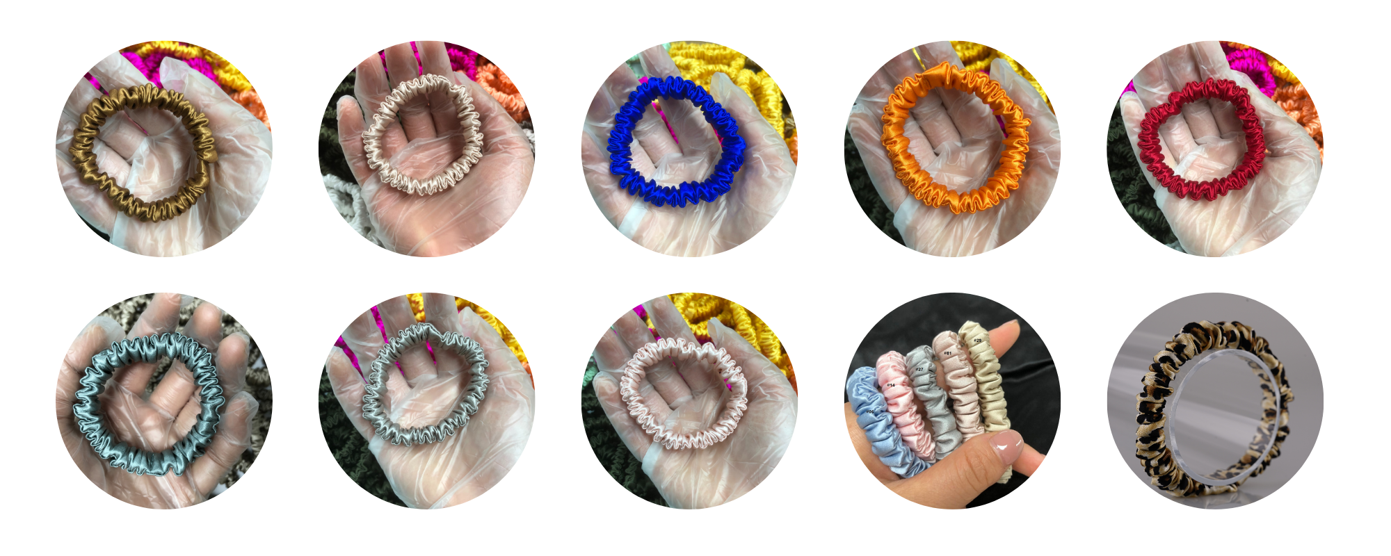 Mini Silk Scrunchie Custom Wholesale