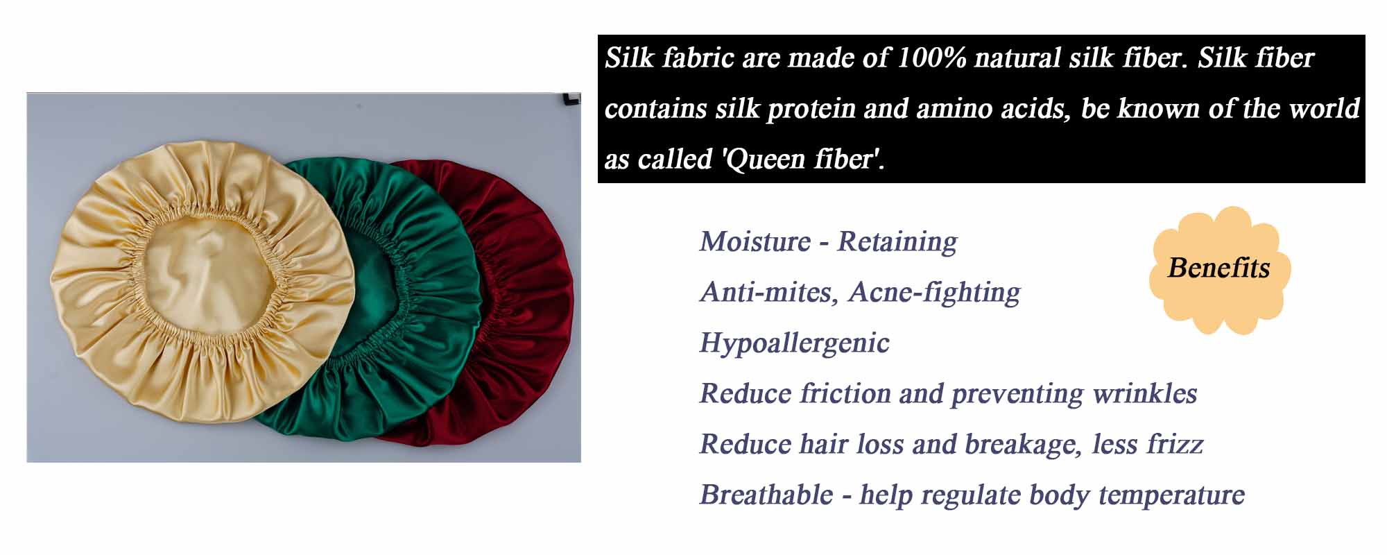 mulberry silk bonnet