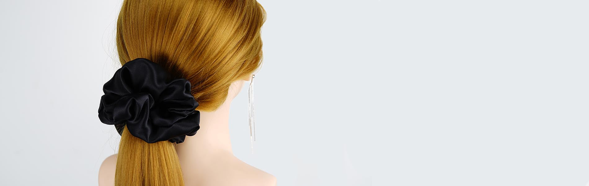 oversized fluffy silk scrunchies fluffy