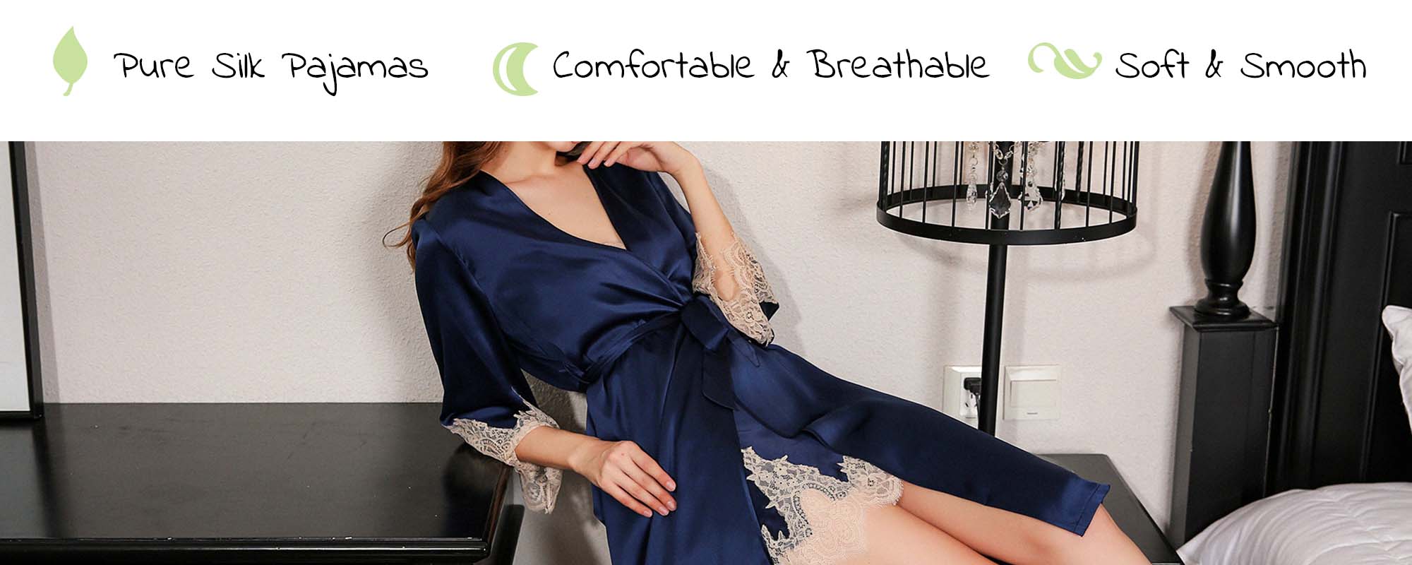 Silk Nightdress and Robe set 16 Momme - custom and wholesale