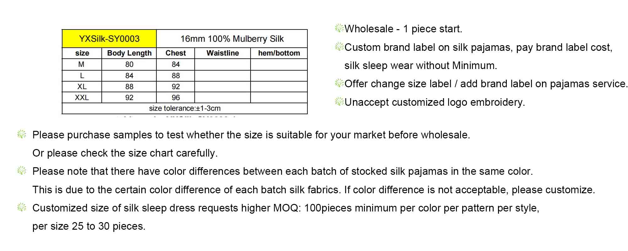 Silk Sleep Dress 16 Momme - custom and wholesale