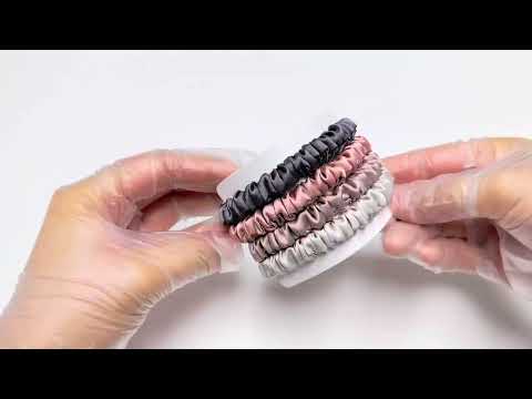 Silk skinny scrunchies - 4 Pack - Warmth