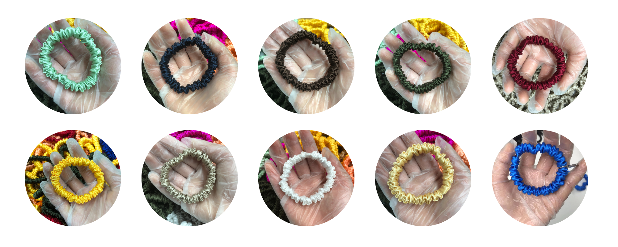 Mini Silk Scrunchie Custom Wholesale