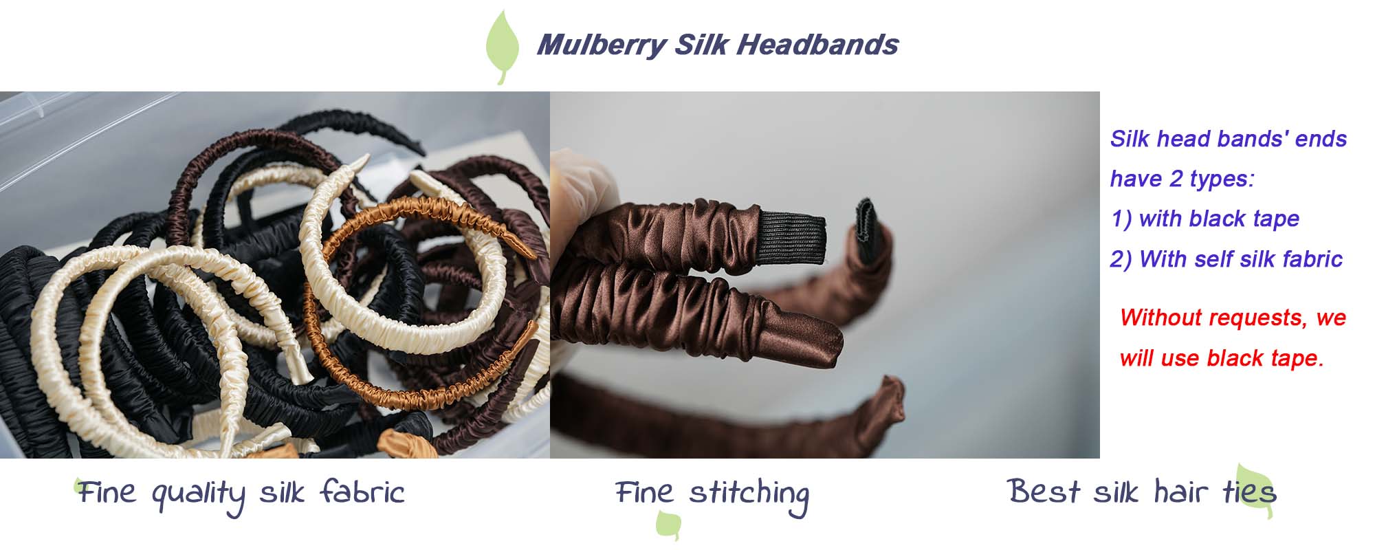 mulberry silk headband