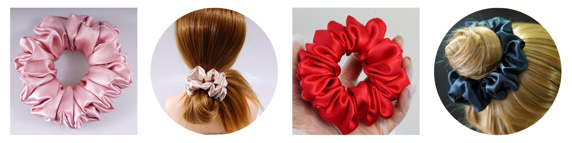 Large Silk Scrunchie fluffy