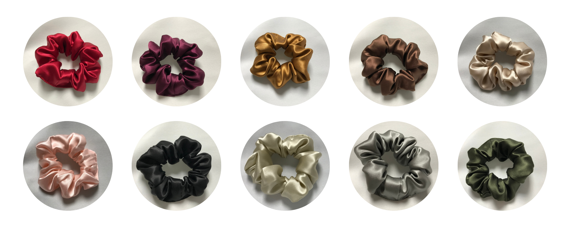 custom silk scrunchie wholesale