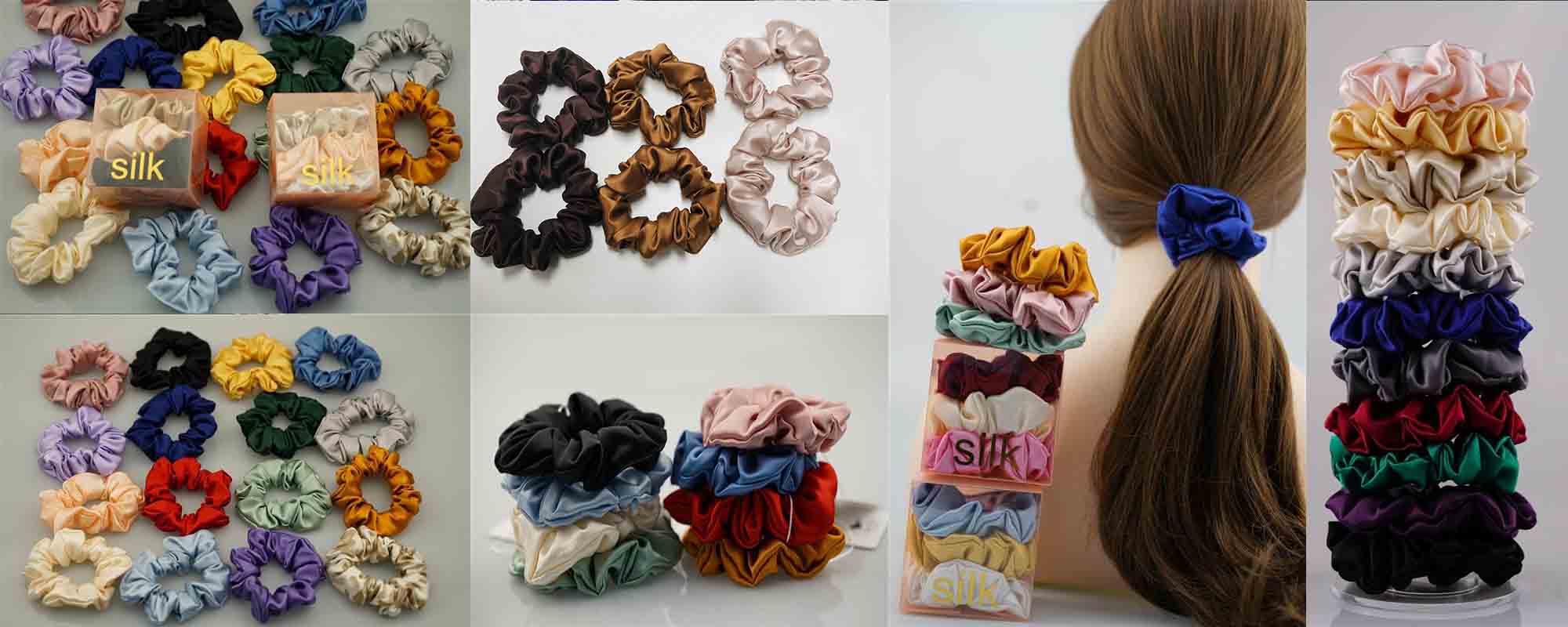 mulberry silk scrunchies