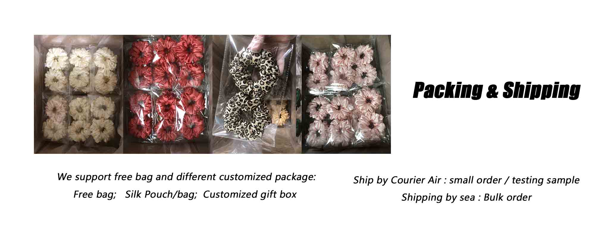 large fluffy silk scrunchies