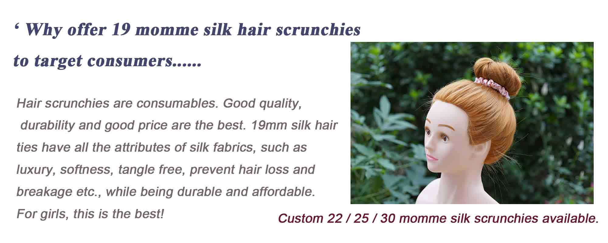 real silk scrunchies