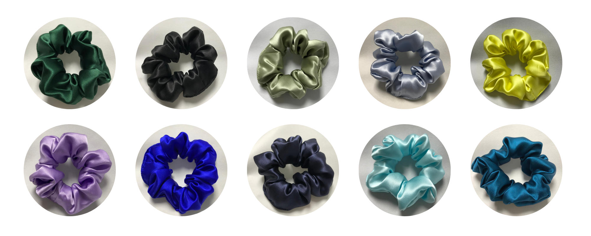 custom silk scrunchie wholesale