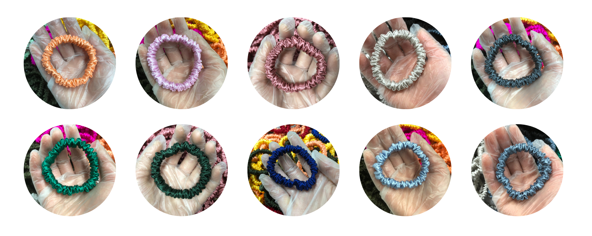 Mini Silk Scrunchie Custom Wholesale