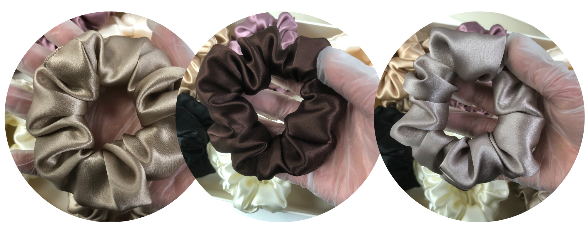 custom silk scrunchie wholesale