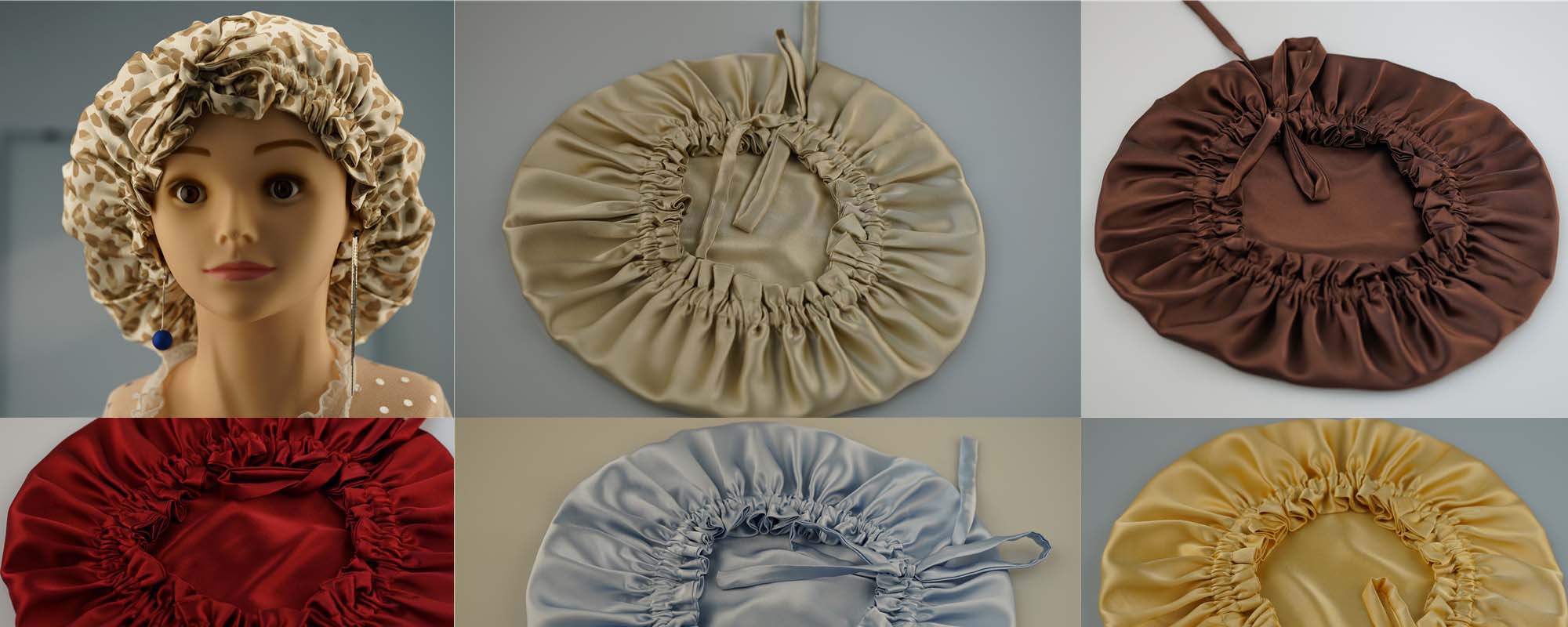 adjustable silk bonnet