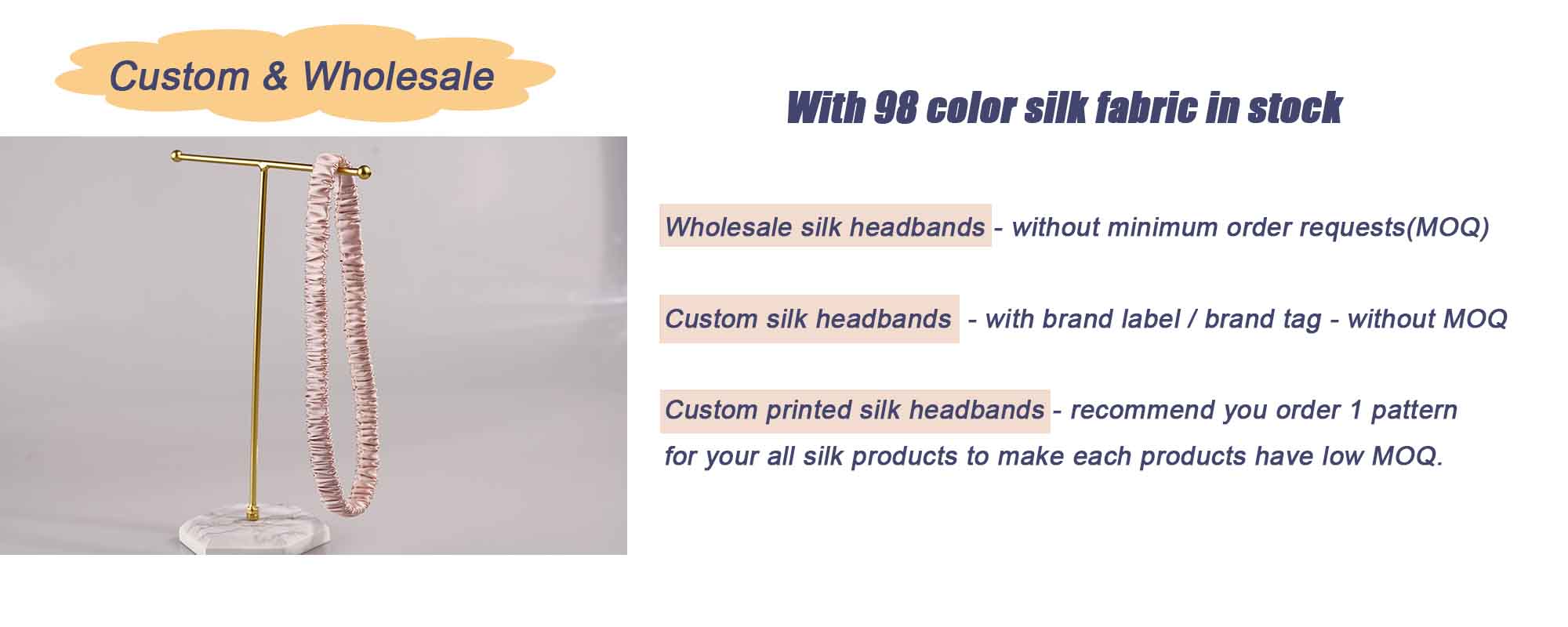 silk hair bands
