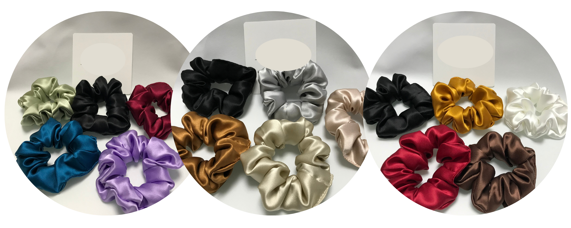 custom silk scrunchie wholesale