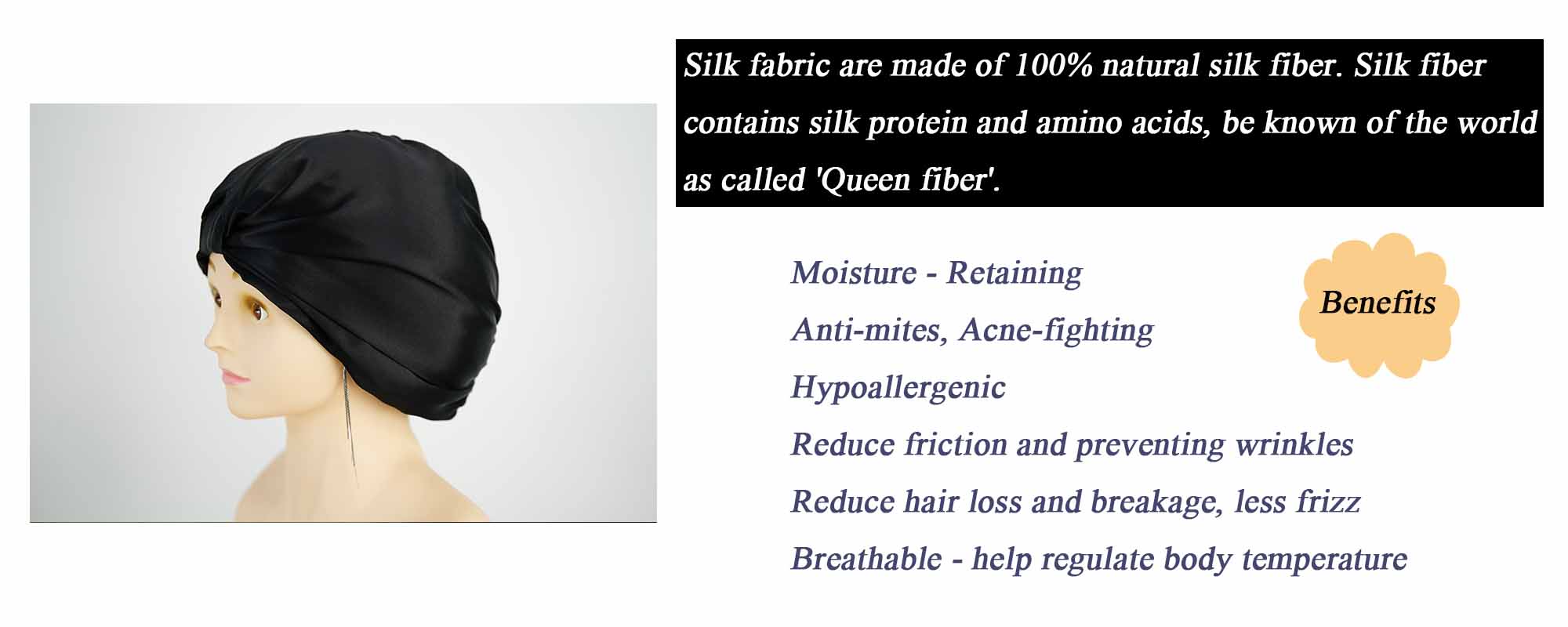 silk sleep hair turban