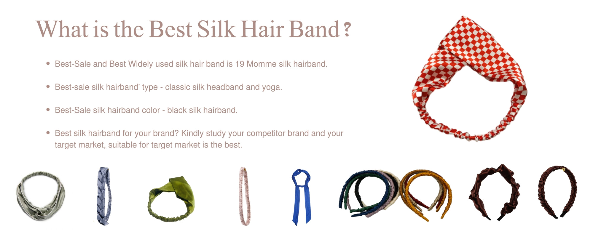 silk headband factory