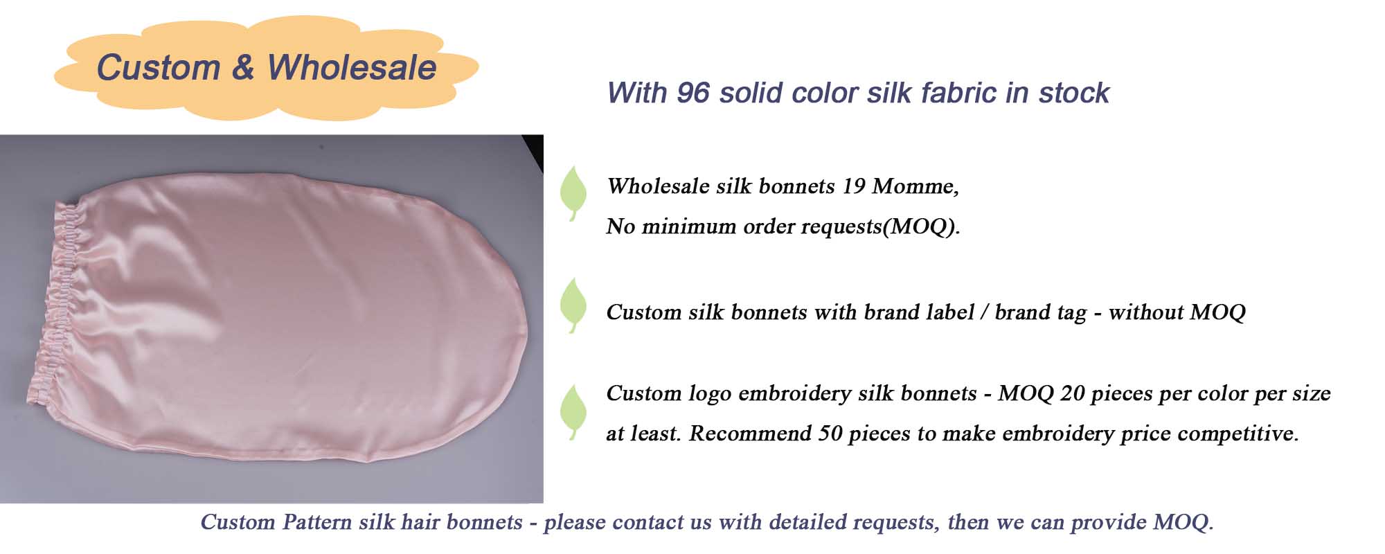long silk sleep cap