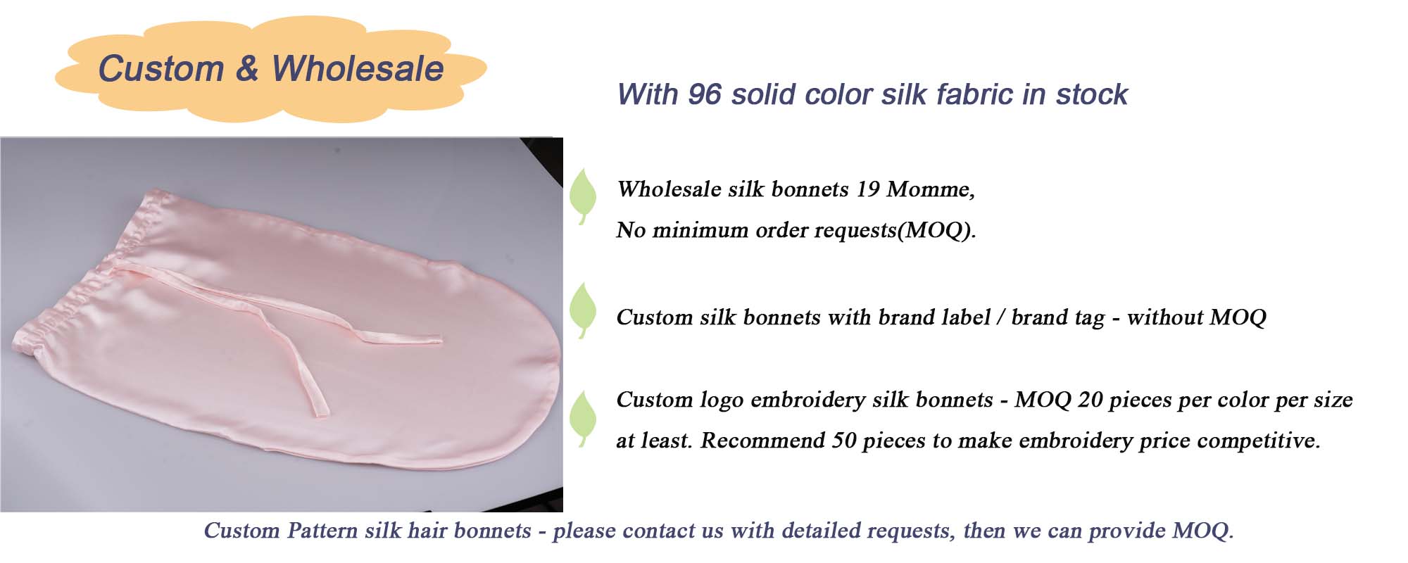 long silk hair bonnet