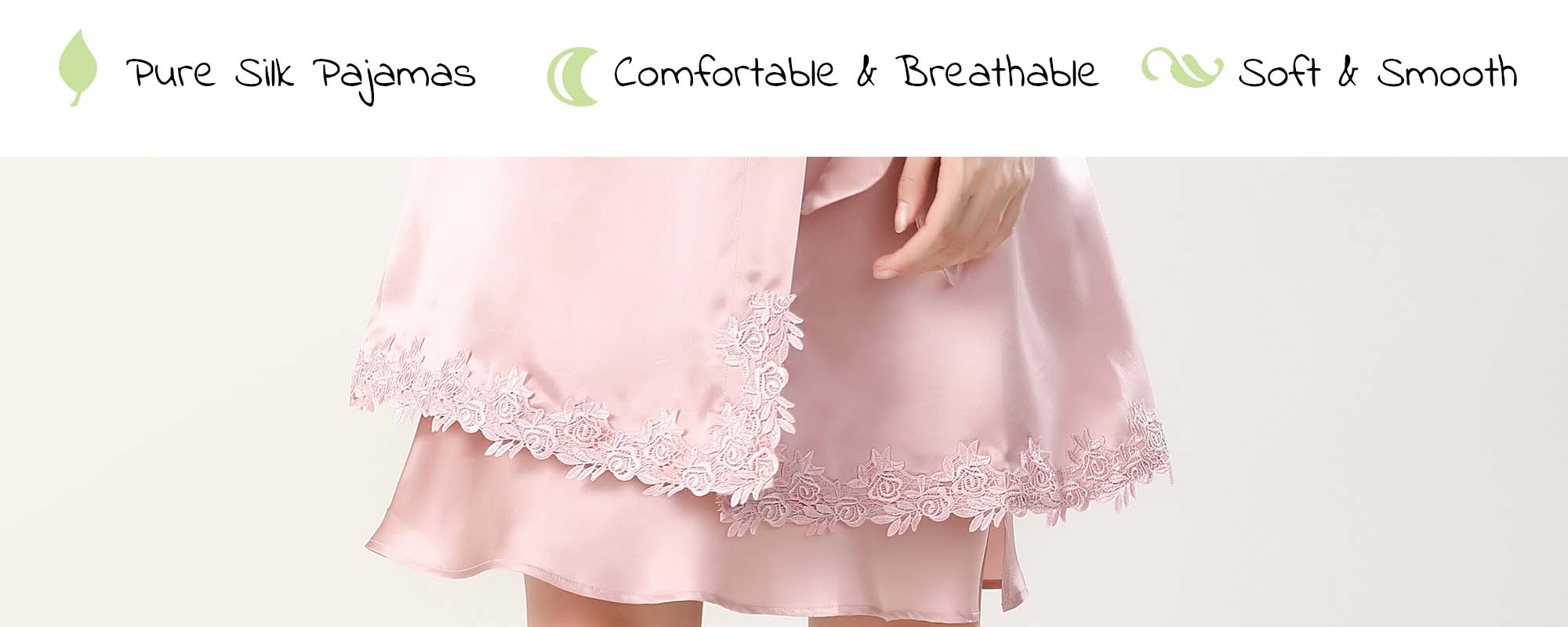 Silk Robe Nightgown set 16 Momme - custom and wholesale