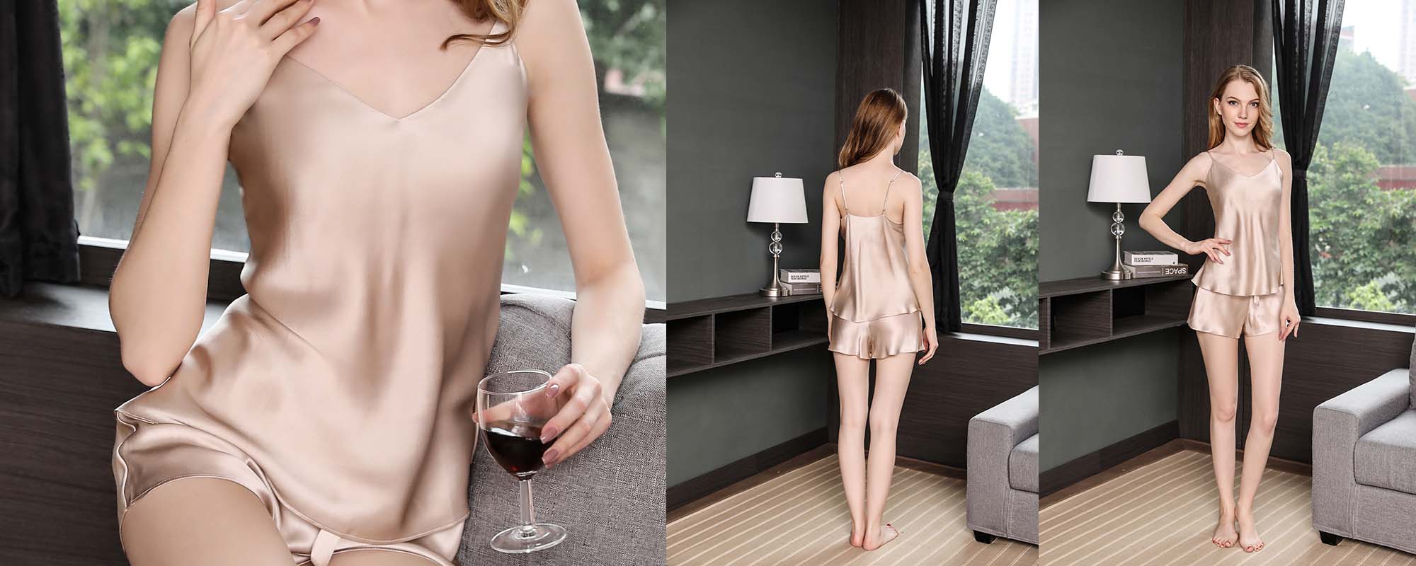 Silk Camisole & Pants 16 Momme