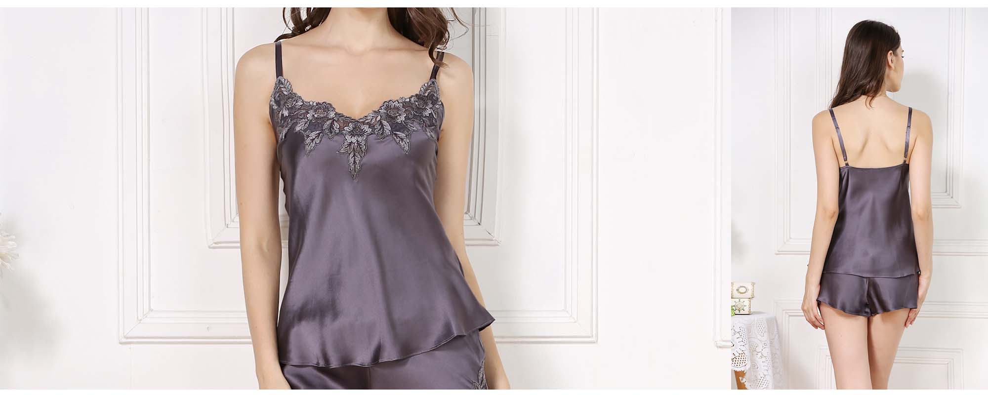 Silk Camisole and Short Pants 16 Momme - custom and wholesale