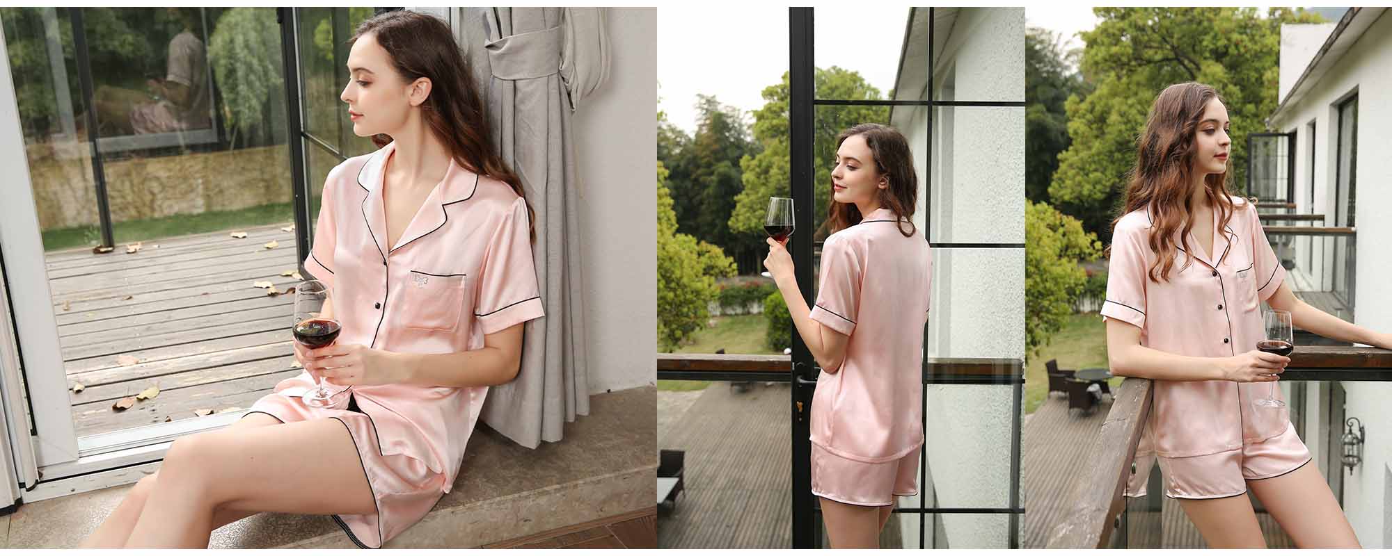 Short Silk Sleepwear 19 Momme - custom and wholesale