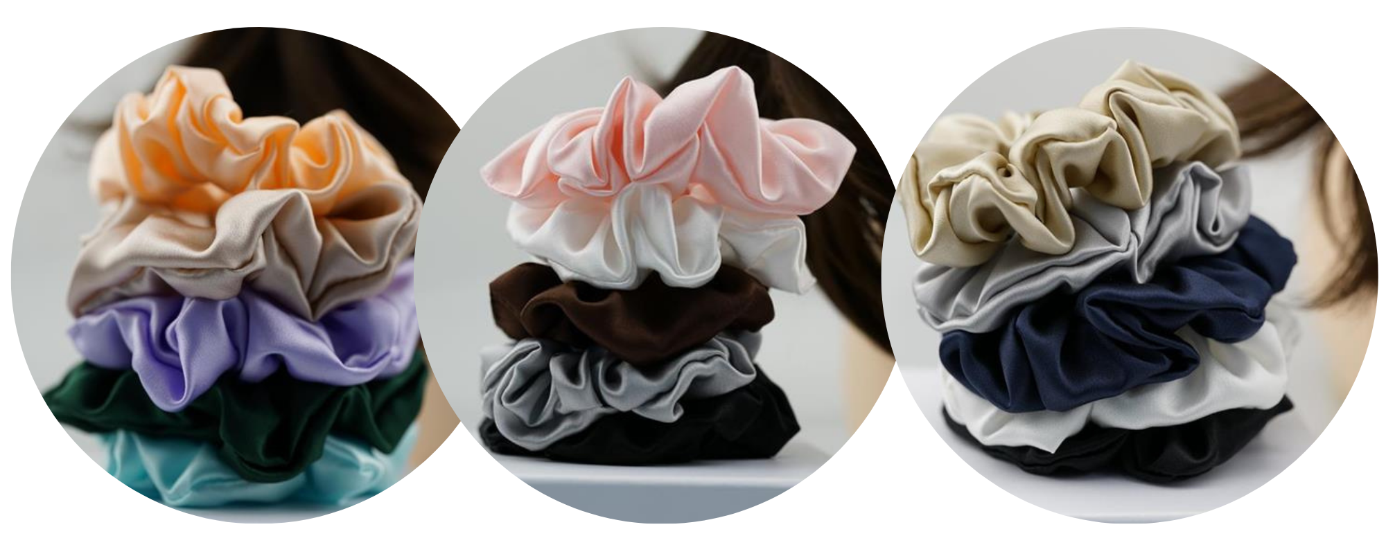 custom silk scrunchie wholesale