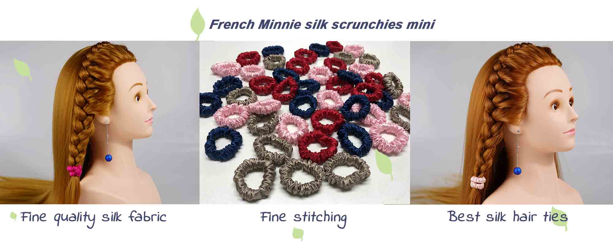 mulberry silk scrunchies