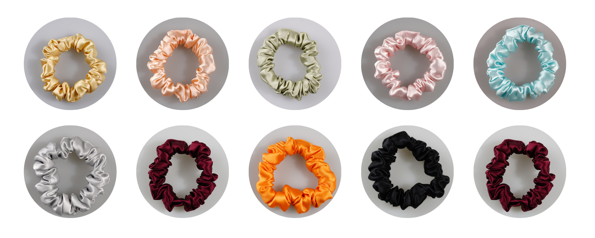 custom silk scrunchie wholesale